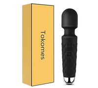 Power Wand Masseur - Baguette de massage étanche sans fil rechargeable USB avec 10 vitesses puissantes 20 modes de vibration, mini fréquence pour les muscles et la récupération sportive