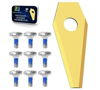 Power Werk® - Lame de rechange pour tondeuse robot - Compatible avec les modèles Bosch Indego avec vis - Lames de rechange universelles - Jeu de lames de robot à gazon - 30 pièces