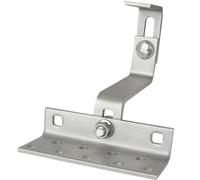 Power Werk Lot de 4 crochets de toit réglables en 3 positions A2 en acier inoxydable PV photovoltaïque solaire Montage panneau solaire Support de toit Support de toit Panneau solaire Fixation Kit de