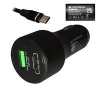 Power4Laptops Adaptateur CC Chargeur de Voiture Alimentation pour Ordinateur Portable Compatible avec Lenovo 100e Chromebook