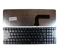 Power4Laptops Allemande Noir Brillant Cadre Noir Clavier pour Ordinateur Portable (PC) de Remplacement Compatible avec ASUS K52F-MD1