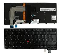 Power4Laptops Allemande Noir Cadre Rétro-éclairé Noir Clavier pour Ordinateur Portable (PC) Compatible avec Lenovo NSK-ZA6BT