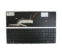 Power4Laptops Allemande Noir Cadre Rétro-éclairé Noir Clavier pour Ordinateur Portable (PC) de Remplacement Compatible avec HP ProBook 450 G5