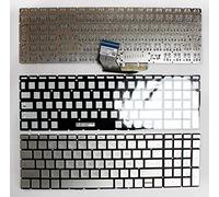 Power4Laptops Française Argent Clavier pour Ordinateur Portable (PC) de Remplacement Compatible avec HP Home 15-da2000nj