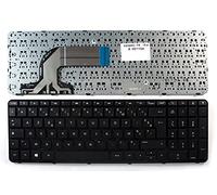 Power4Laptops Française Noir Brillant Cadre Noir Clavier pour Ordinateur Portable (PC) de Remplacement Compatible avec HP Pavilion 15-n300TX