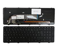 Power4Laptops Française Noir Cadre Rétro-éclairé Noir Clavier pour Ordinateur Portable (PC) de Remplacement Compatible avec HP Probook 450 G1