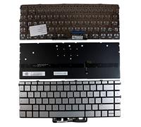 Power4Laptops Française Rétroéclairé Silver Clavier pour Ordinateur Portable (PC) de Remplacement Compatible avec HP Spectre 13-aw0046TU