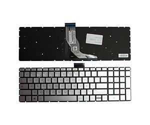 Power4Laptops Française Rétroéclairé Silver Clavier pour Ordinateur Portable (PC) de Remplacement Compatible avec HP Home 15-bs715TX