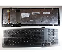 Power4Laptops Royaume-Uni Gris Cadre Rétro-éclairé Noir Clavier pour Ordinateur Portable (PC) de Remplacement Compatible avec ASUS G75VX-CV042H