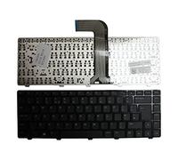 Power4Laptops Royaume-Uni Noir Brillant Cadre Noir Clavier pour Ordinateur Portable (PC) de Remplacement Compatible avec Dell XPS 15 L502X