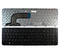 Power4Laptops Royaume-Uni Noir Cadre Noir Clavier pour Ordinateur Portable (PC) de Remplacement Compatible avec HP Pavilion 15-n300TX