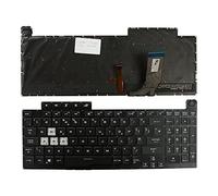 Power4Laptops Royaume-Uni Rétro-éclairé Noir Clavier pour Ordinateur Portable (PC) de Remplacement Compatible avec ASUS G731GU-EV111T