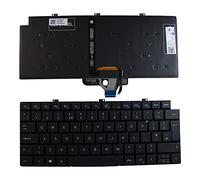 Power4Laptops Royaume-Uni Rétro-éclairé Noir Clavier pour Ordinateur Portable (PC) de Remplacement Compatible avec Dell Latitude 7320