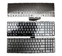 Power4Laptops Royaume-Uni Rétroéclairé Silver Clavier pour Ordinateur Portable (PC) de Remplacement Compatible avec HP Home 15-bs150TU