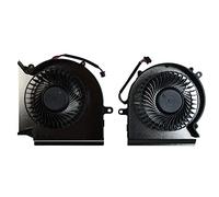 Power4Laptops Ventilateur pour Ordinateurs Portables (Paire) Compatible avec MSI Gaming GP65 Leopard 10SX GTX