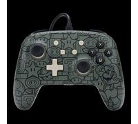 PowerA Manette filaire Power-Up Mario – USB, compatible Nintendo Switch / OLED / Lite, Noir/Gris