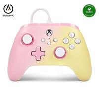 PowerA Advantage Manette Filaire pour Xbox Series X|S, Manette de Jeu, Manette de Jeu vidéo Filaire, Manette Gaming, USB-C, Fonctionne avec Xbox One, sous Licence Officielle - Pink Lemonade