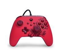PowerA Advantage Manette filaire pour Xbox Series X|S - Red Flame, manette de jeu, manette de jeu vidéo filaire, manette de jeu, USB-C, fonctionne avec Xbox One, sous licence officielle
