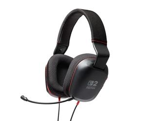 PowerA Casque stéréo filaire PowerA pour Nintendo Switch 2 - Noir, Sous licence officielle, transducteurs 50 mm, microphone détachable, commandes sur écouteur, prise jack 3,5 mm