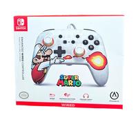 PowerA Contrôleur Filaire Amélioré - Fireball Mario - Nintendo Switch - Neuf OVP