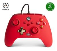 PowerA Manette filaire améliorée pour Xbox – Rouge – Compatible Xbox One/Series X/S