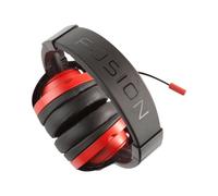 PowerA Fusion Casque avec fil Arceau Jouer : Un casque audio confortable et polyvalent pour une expérience de jeu immersive - Noir et rouge