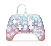 Manette filaire PowerA Advantage pour Nintendo Switch 2 - Mushroom Kingdom, Sous licence officielle, Effet Hall, Boutons programmables, Manette Pro, Bouton C, Commandes audio intégrées