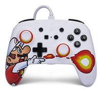 PowerA Manette filaire améliorée pour Nintendo Switch, modèle Switch OLED et Nintendo Switch Lite, accessoire de jeu, manette de jeu, manette filaire, sous licence officielle - Fireball Mario