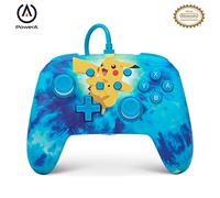 PowerA Manette filaire améliorée pour Nintendo Switch, modèle Switch OLED et Nintendo Switch Lite, accessoire de jeu, manette de jeu, manette filaire, sous licence officielle -Pokemon: Tie Dye Pikachu