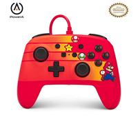 PowerA Manette filaire améliorée pour Nintendo Switch, modèle Switch OLED et Nintendo Switch Lite, accessoire de jeu, manette de jeu, manette filaire, sous licence officielle - Speedster Mario