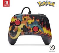 PowerA Manette filaire améliorée pour Nintendo Switch, modèle Switch OLED et Switch Lite, accessoire de jeu, manette de jeu, manette filaire, sous licence officielle -Pokemon; Charizard Firestorm