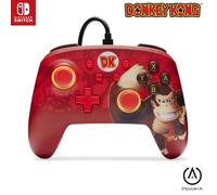 PowerA Manette filaire améliorée pour Nintendo Switch, modèle Switch OLED et Switch Lite, accessoire de jeu, manette de jeu, manette filaire, sous licence officielle -Donkey Kong Flex