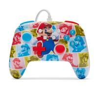 PowerA Manette filaire améliorée pour Nintendo Switch, modèle Switch OLED et Switch Lite, accessoire de jeu, manette de jeu, manette filaire, sous licence officielle -Mario Hero Reel