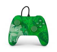 PowerA Manette filaire Pokémon Bulbizarre USB analogique/numérique Nintendo Switch OLED Vert Neuf