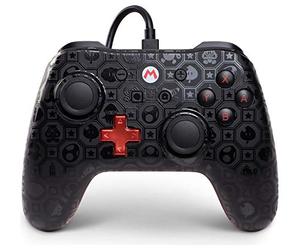 PowerA Manette filaire - Shadow Série 1 Midnight Mario pour Nintendo Switch