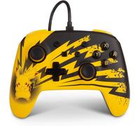 PowerA Manette filaire Switch 2 et OLED Pokemon Eclair Pikachu Jaune et Noir