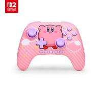 PowerA Manette sans fil Advantage pour Nintendo Switch 2 - Kirby PuffSous licence officielle, Effet Hall, Boutons programmables, Manette Pro, Bouton C, Commandes à détection de mouvement