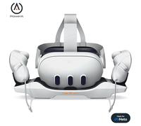 PowerA Station de rechargement pour Meta Quest 3/3S,Chargeur de Casque VR,Chargeur de Manette,Batteries de Manette Rechargeables,jusqu'à 30 h par Charge,indicateurs de Charge,Alimentation USB-C
