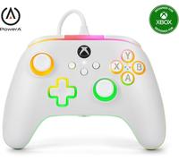 PowerA Télécommande Advantage Spectra Infinity IR avec câble pour Xbox Series X|S - Lumectra RGB - Blanc - Réf. XBGP0178-01