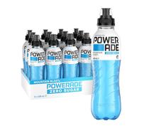Powerade ION4 Mountain Blast Zero Sugar Lot de 12 bouteilles de boissons sportives 600 ml