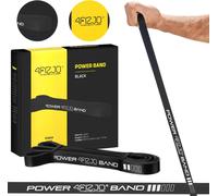 POWERBAND Bande de traction Bande de fitness Bande de résistance power band | Noir 2,2cm