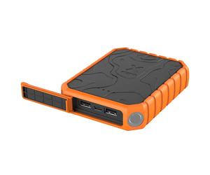Powerbank 10 000 mAh 2 USB-A/USB-C QC 3.0 PD 20W Modèle Rugged IPX5 Noir