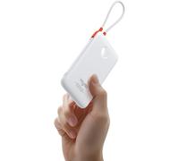 Powerbank 10 000 Mah, Batterie Externe Max. 22,5 W, Ultra Compacte Avec Câble Usb-C Intégré Et Affichage Led Pour Iphone 16/15, Ipad, Samsung Galaxy S24/S23, Huawei, Google - Violet