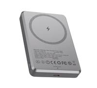 Powerbank 10000mAh 15W et Filaire 22.5W avec 4 Témoins LED de Charge, Gris