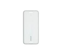 Powerbank 10000mAh 2 USB-A/USB-C FastCharge 10W avec 4 Indicateurs LED Blanc