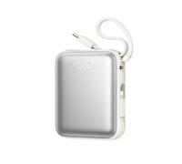 Powerbank 10000mAh 22.5W avec câbles intégrés Blanc