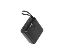 PowerBank 10000mAh 22.5W USB-C / USB-A avec Câble USB-C / Lightning Intégrés Noir