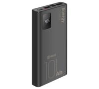 Powerbank 10000mAh EnergyPulse 2 USB-A / USB-C PD 22.5W avec Affichage Numérique OBAL:ME Noir