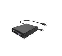 Powerbank 10000mAh Power Delivery Quick Charge avec 2 Câbles USB-C Noir
