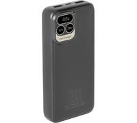 Powerbank 20000mAh 1 port USB C 20W PD/QC Affichage digital Noir Rivacase